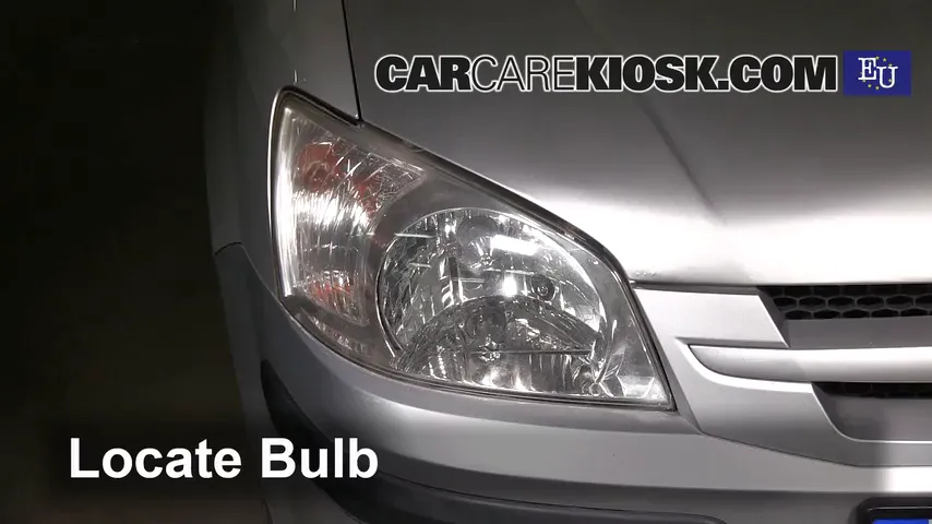 2002 Hyundai Getz GL 1.1L 4 Cyl. Lights Headlight (replace bulb)